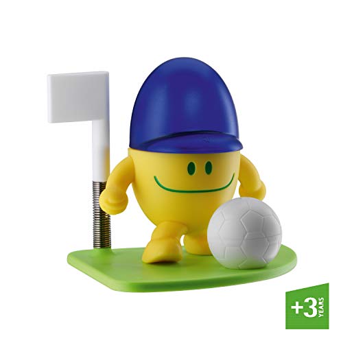 WMF McEgg Ball Eierbecher mit Salzstreuer, Kunststoff, Edelstahl Cromargan poliert, spülmaschinengeeignet, H 11cm, gelb