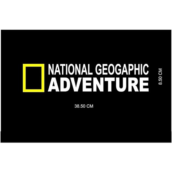 National Geographic Logo Sticker - Vinyl Decal For Car, Laptop, Window (Black Or White)