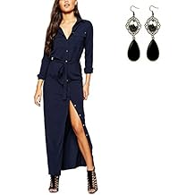 Amazon.fr : Robe Chemisier Longue