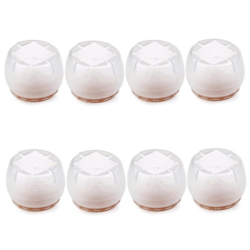 Preisvergleich Produktbild Leorx, Stuhlbeinschutz, Tischbeinschutz, Bodenschoner, Möbel Tischbezüge, Holz, 8 Stück