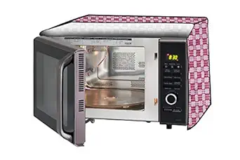 Stylista Microwave Oven Cover for Borosil Prima 30 Liter 1500 Watt Convection Oven Toaster Griller (OTG) Checkered Pattern Magenta