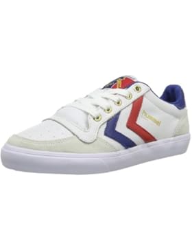 Hummel Sneaker Unisex Erwachsene – STADIL LOW – Freizeitschuh Schwarz & Weiß - Halbschuh Leder / Velour – Klassik...