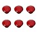 Produktbild FBSHOP(TM) 6pcs 33mm Neu Rot Kreative Keramik Möbelgriffe Möbelknauf Möbelknopf Tür der Schublade ,Schrank , Kleiderschrank TürKnopf Schrauben Set