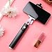 Produktbild Selfie Stick Bluetooth Shutter Verstellbare Mini Selfie Stange | für Android / IOS | Stativ mit BT 4.0 / 10MFernauslöser Selfie Stangen Ausfahrbar 360°Rotation | Breite 3.5 inches (Schwarz)