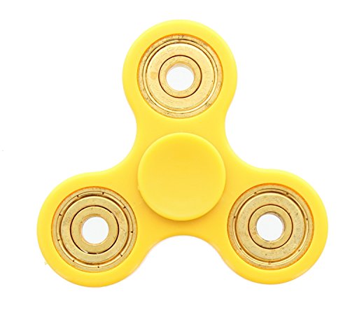 Fidget 3-Prong Hand Spinner: Yellow Fidget 3-Prong Hand Spinner: Yellow