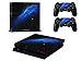 Produktbild Skin Sticker/Aufkleber Folie Nachthimmel Stern schützende Haut Schale für Sony PS4 Konsole und 2 Controller (blue universe)