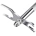 ACEVIVI Deluxe Chrome Razor and Brush Stands,Silver