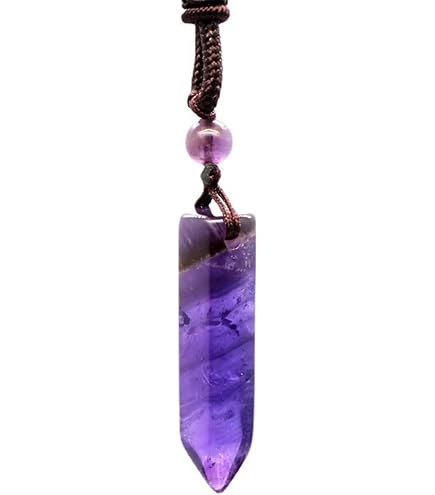 Collana Vintage Con Ciondolo Albero Della Vita In Ametista Naturale E Filo Di Rame - Reiki, Cristallo Curativo Per Chakra