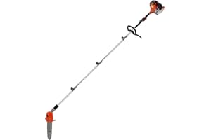 GT GARDEN Élagueuse thermique sur perche avec tête orientable, 52 cm3, 3 CV, longueur 4.15 mètres