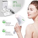 Facial & Body Permanent Laser Hair Removal for Women and Men - 500,000 Flashes IPL Permanent Hair Remover for Women on Bikini line, Legs, Arms, Armpits etc.