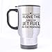 Produktbild Jet Drivers Gifts Humorous Saying I Love The Smell Of Jet Fuel In the Morning Tea/Coffee/Wine Cup 100% Stainless Steel 14-Ounce Travel Mug(Teetassen/Kaffeetassen)