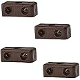 Merriway BH03651 (20 Pcs) Modesty Block Wood & Furniture Jointing Connector Brown - Pack of 20 Pieces