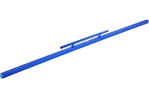 VEVOR Chape de Béton 2445 mm Outil de Nivellement de Ciment Aluminium avec Niveau à Bulle, Poignée Amovible, Nettoyage Facile, pour Niveler Sols, Construction Rénovation Domiciliaire à Petite Échelle