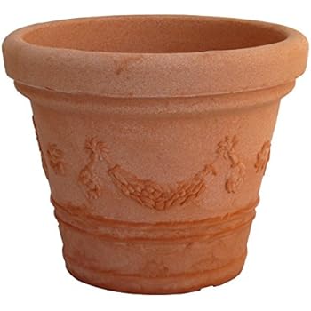 Pflanzkübel MONTANA rund 80 cm terracotta aus Kunststoff