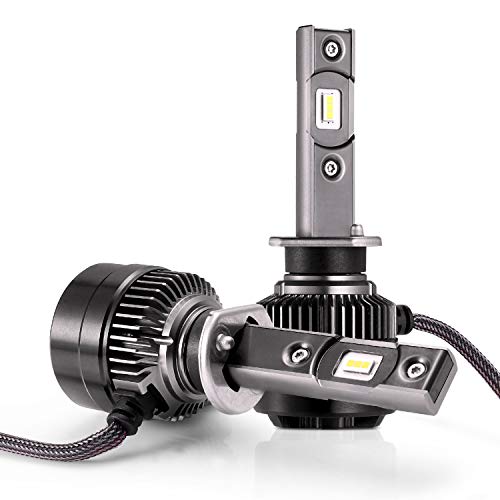 LED Bombillas para Coche Faros Delanteros - 1 par, AUTLEAD H1 Luces Altas/Bajas, Luz Antiniebla, CSP 70W 7200LM, Blanco Frío de 6500K, Kit de Conversión Impermeable