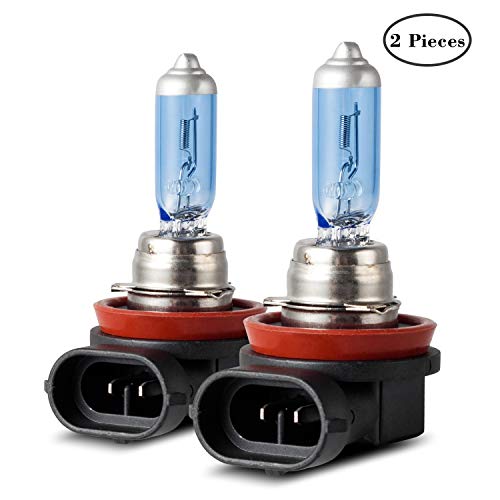Winpower H8 alogena Lampadine per fari 100W 5000k Bianco caldo Lampada 12V Auto Fendinebbia luce laterale DRL Lampadina, 2 pezzi