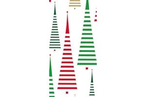 2 Packs of Caspari Paper Pocket Handbag Tissues - Christmas Tree Between The Lines - Caspari Paper Facial Tissues Christmas Tree Between The Lines Hankies 12120M