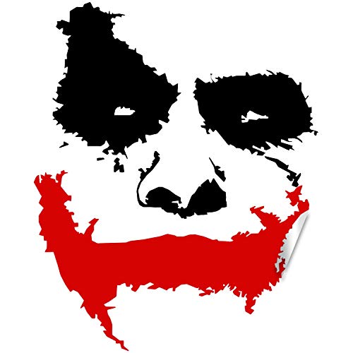 Decords Joker Face Wall Sticker Batman Clown Le Mauvais Sourire Vinyle Autocollant Art Die Cut Haha Horreur Funny Stickers méchant bâton Silhouette Stickers