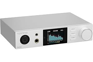 FANMUSIC TOPPING DX5 II dekoder ES9039Q2M Desktop DAC i wzmacniacz słuchawkowy (srebrny)