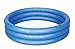 Produktbild Bestway Planschbecken Kinderpool Pool 3 Ring Embossing 102 x 102 x 25cm (Blau)