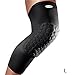 Produktbild KIROLAK Volleyball & Basketball Knieschoner, langer Typ Wabenbein Knie Ärmel Beschützer verstärken Knieschoner Crashproof Bein Knie Schutzhülle Stütz Ärmel Schutz schwarz - Größe L