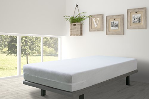 Velfont Matratzenbezug, elastische weisse Frottiergewebe 140×200 cm - 3