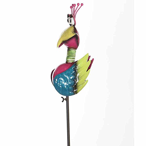 Siena Garden Gartenstecker Papagei, Metall, 20 x 15 x 143 cm, mehrfarbig - 3