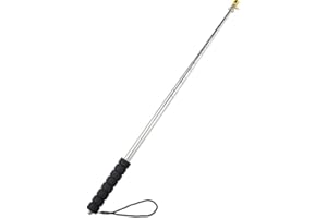 CATOR Hampe de Drapeau télescopique 2,5 Mètres, Hampe Drapeau Portative Mât, Hampe Télescopique Exterieur, pour le camping Voyage Excursions Concours Enseignants Guides Touristiques