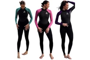 Matai Ladies Wetsuit 3mm Neoprene Womens Full length Back Zip Wet Suits for Swimming Surfing Diving Canoe Kayak SUP Watersports