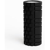 SUNYOGA Foam Roller Masaj Rulosu &ndash; Yoga, Pilates, Fitness ve Fizyoterapi İ&ccedil;in EVA K&ouml;p&uuml;k Masaj Aleti (33x14 cm) (Siyah)
