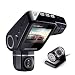 Produktbild HUAXING Mini Car DVR C10s Plus 360 Grad Rotation Dash Cam Dual Objektiv Front 1080P Rear 480P Video Recroder 2"Screen Display for Uber/Rideshare/Cab Driver