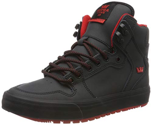 Supra Vaider Cold Weather, Scarpe da Skateboard Unisex - Adulto, Nero (Black-M 8), 44.5 EU