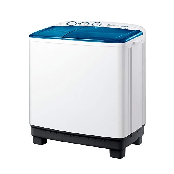 Tragbarer Und Kompakter Waschtrockner, Halbautomatische Doppelzylinder-Doppelwannenwaschmaschine (10 Kg WäSche + 5 Kg Dehydration)