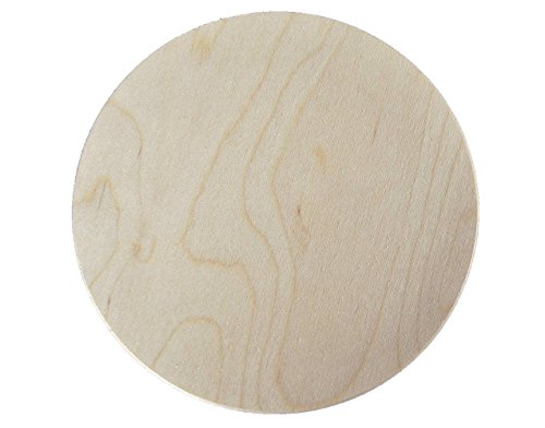 10x Kreis aus Holz 5cm Ø Basteln Malen Dekoration Bilderrahmen Holzscheibe - 3
