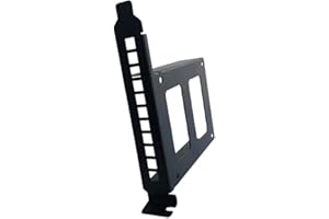JMT Metal PCI Slot 2.5inch IDE/SATA/SSD/HDD Mounting Bracket Rear Panel Mount Bracket Hard Drive Adapter Tray Caddy with Sata Data Cable (Full Height Bracket)