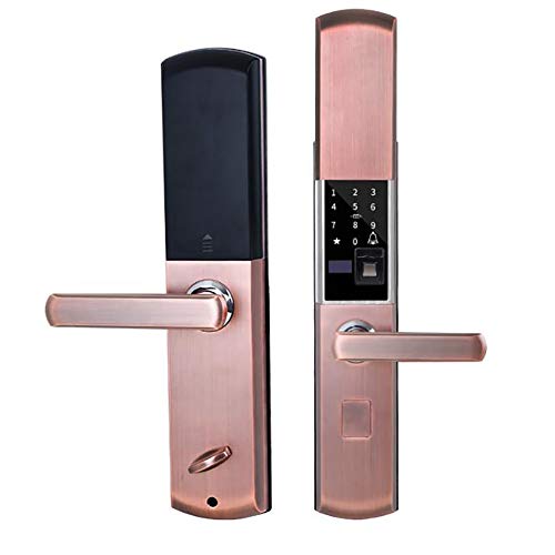Preisvergleich Produktbild FENGWUTANG Fingerabdruck Türschloss biometrische Touchpad Tastatur digital Intelligente Elektronisches Schloss mit 2 Stück RF Karten für den Hauseintritt / Hotel / Schlafsaal