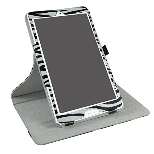 Huawei MediaPad M3 Drehbares hülle,Mama Mouth 360°ROTATION Drehbares Standfunktion hülle mit Schöne Muster für 8.4″ Huawei MediaPad M3 8.0 Android Tablet-PC,Zebra Schwarz - 3