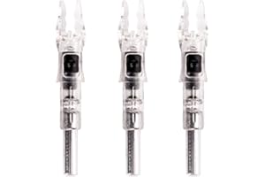 GETTIMORE Luminous arrow nocks that fit For 6 2mm shafts and light up automatically to improve tracking during for SESSIONS (colourful)