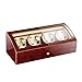 Produktbild Audivik Uhrenbeweger für Automatikuhren für 8,Holz Leise Batterie Watch Winder 8+9 Box Motor Automatic Uhrenbox Uhrenboxen Uhrenaufbewahrung Uhrenkasten Uhrenvitrine Uhrenschatulle Brown