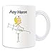 Produktbild Personalisiertes Geschenk - Blondes Haar Krankenschwester mit Big Spritze Tasse (Gesundheit Service Design Thema, weiß) - alle Nachricht/Name auf Ihre einzigartige - National NHS Krankenhaus Worker Staff Uniform rot Kreuz Hat