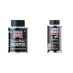 Liqui Moly Performance Pack of Engine Flush (80ml)+ Engine Oil Additive (125ml)