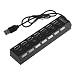 Technotech 7 Ports USB Hub 2.0 With Switches (Black) RS.299.00