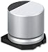 Produktbild Kondensatoren – Aluminium elektrolytisch – Gap Alu ELEC, 100 µF 6,3 V SMD Spule – 2000 Stück – eeeft0j101ar – 2000 Stück