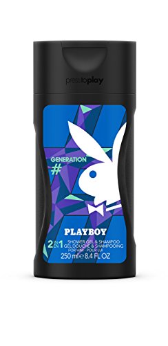 Playboy Generation men 2 in 1 Shower Gel und Shampoo 250 ml, 1er Pack (1 x 250 ml)