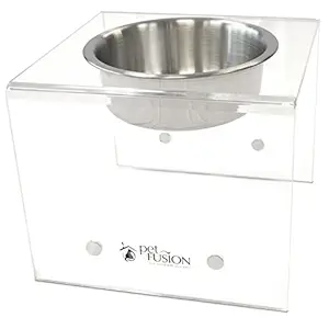 PetFusion Elevated Dog Bowls, Cat Bowls | Innovative Raised Pet Feeder with Embedded Magnets, Attach, Detach, Add On, Mix & Match | Short 4