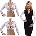 Produktbild Fannyfuny Nahtlose Arm Shaper Short Mesh Cardigan Elegant Crop Top Damen Geformt Unterwäsche Nahtlos Perspektive Strickjacke Mit Langärmeliger Ärmel Für Den Näharm