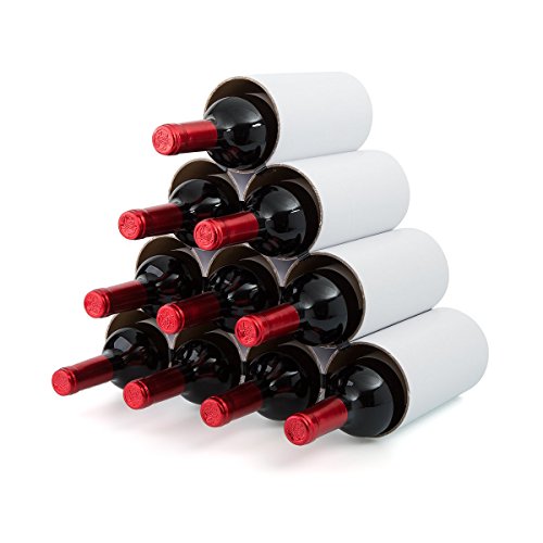 Weinheim – Flaschenregal – Weinregal – unbegrenzt erweiterbar (10 Hülsen weiß) - 2