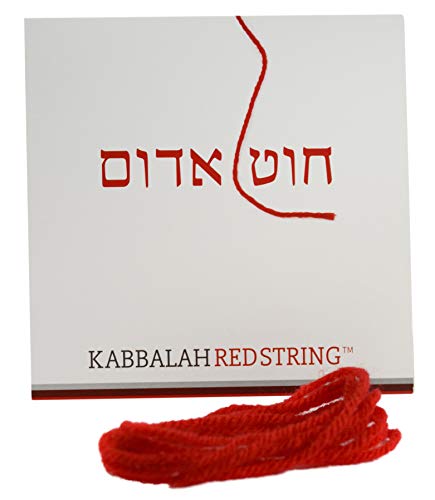 Cadena de Kabbalah ORIGINAL de Israel Paquete de brazalete de Kabbalah STRING ROJO - 150 CM Red String para hasta SIETE pulseras de protección contra los ojos malvados - ¡Instrucciones incluidas!