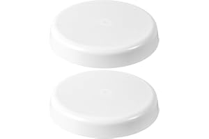 BOXOB 2 Pz Tappo di Sfiato a Fungo per Tetto di Camper e Roulotte Keystone, Ricambio Impermeabile in Plastica per la Ventilazione Degli Impianti Idraulici del Veicolo (Bianco)