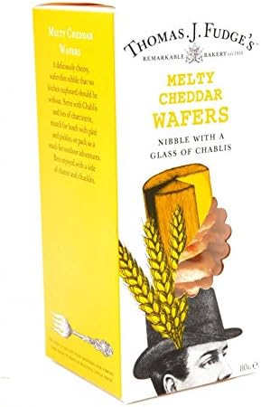 Thomas J Fudge Savoury Treats (Melty Cheddar Wafers 2 x 80g)
